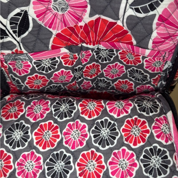 Vera Bradley Pink and Gray Floral Backpack - Picture 3 of 9